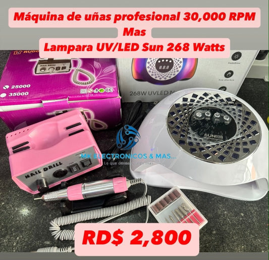 Combo Máquina profesional DM205 + Lampara UV/LED 268 Watts