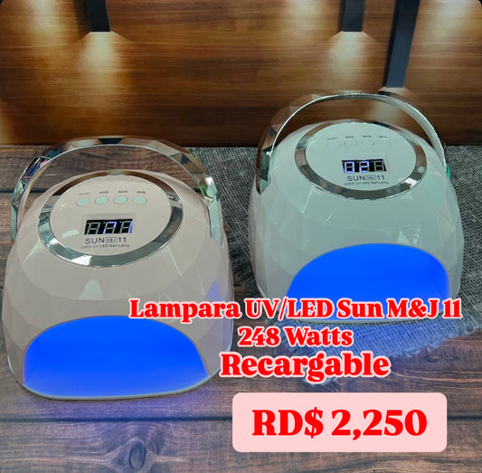 Lampara UV/LED Sun M&J 11 Recargable