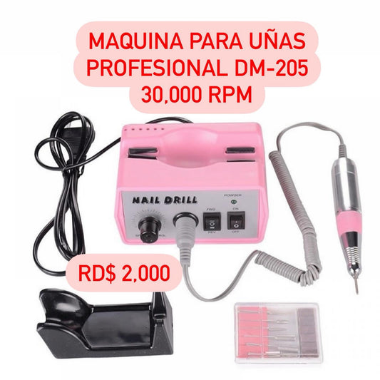 Máquina de uñas Profesional DM205 30,000 RPM